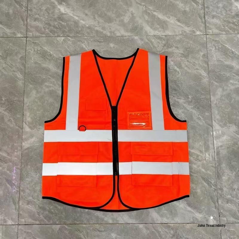 Reflective Safety Vest for Construction and Sanitation Workers - Nighttime Protection