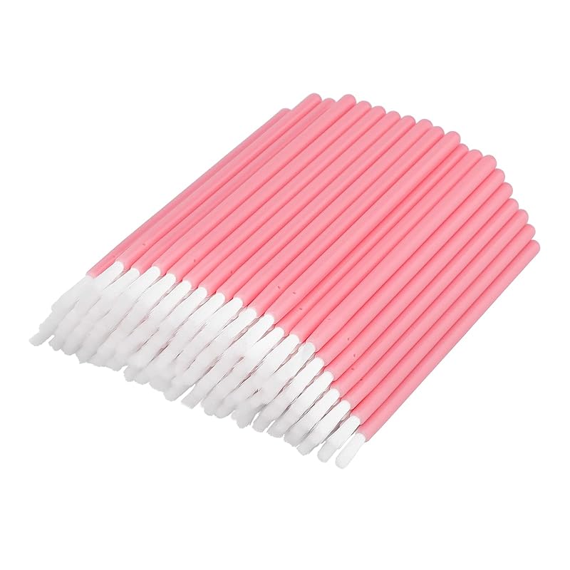 G2PLUS Lip Brushes, 50Pcs Disposable Lip Gloss Wands, Portable and No-Clean Lipstick Applicator, Nail Polish Brushes Makeup Tool for PYO Cookie