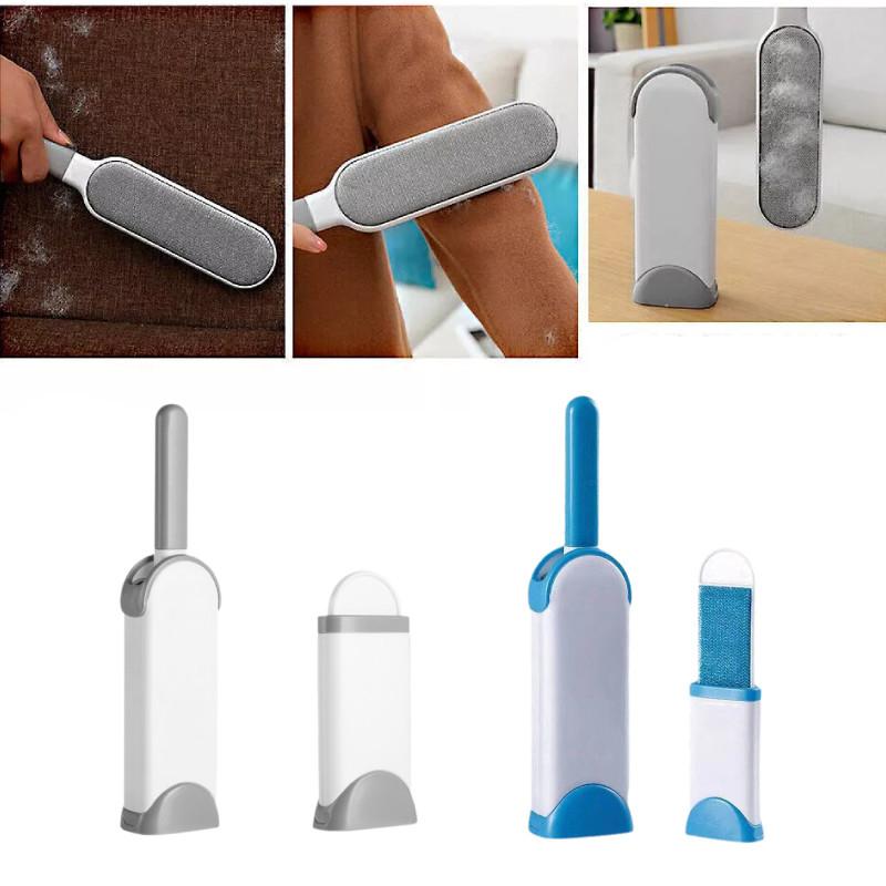 Double Self Cleaning Sided Lint Brush Reusable Sofa Pet Dog Cat Hair Fur Remover