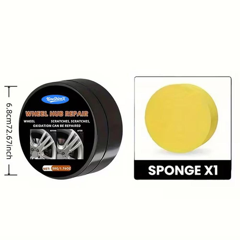 Wheel Hub Repair Cream 50g Wheel Rim Scratch Repair Paste Remover Cream With Sponge For Car Rims Wheel Rim Scratch Repair Paste China
