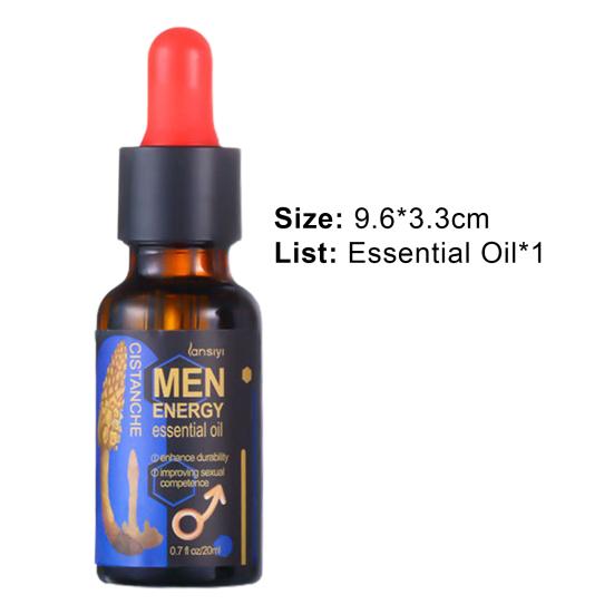 Yousheng 20ML Enlargement Essential Oil Mini Stimulation Free Lubricant Male Penis Enlargement Oil for Bedroom