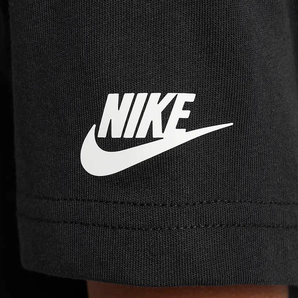Nike T-Shirt Stay Spicy Brand Logo Letter Round Neck Drop Shoulder Short Sleeve Kids tops Black IM4474-010