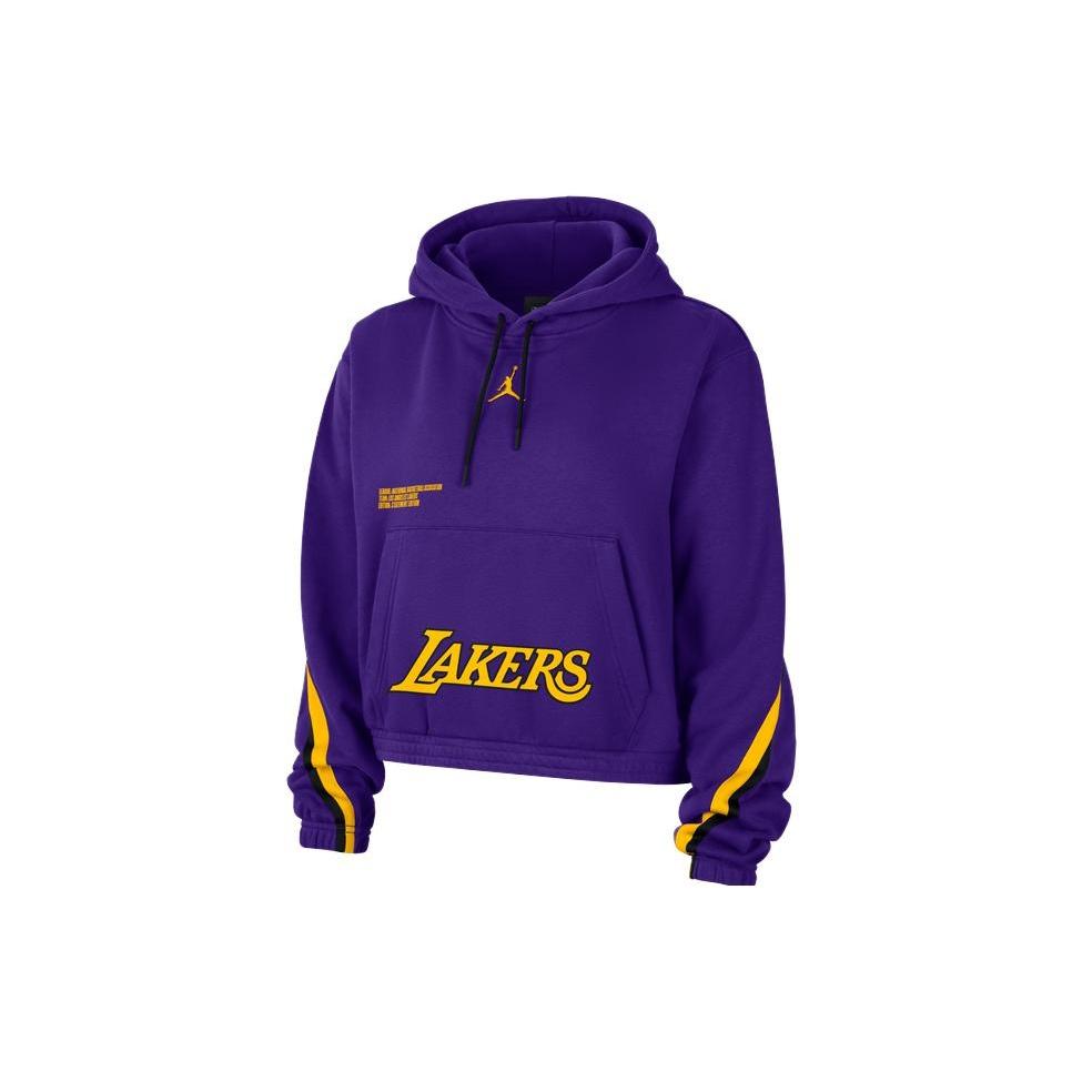 (WMNS) Air Jordan x Los Angeles Lakers Courtside Statement Edition Pullover Hoodie Purple Women s DR2525-504 L