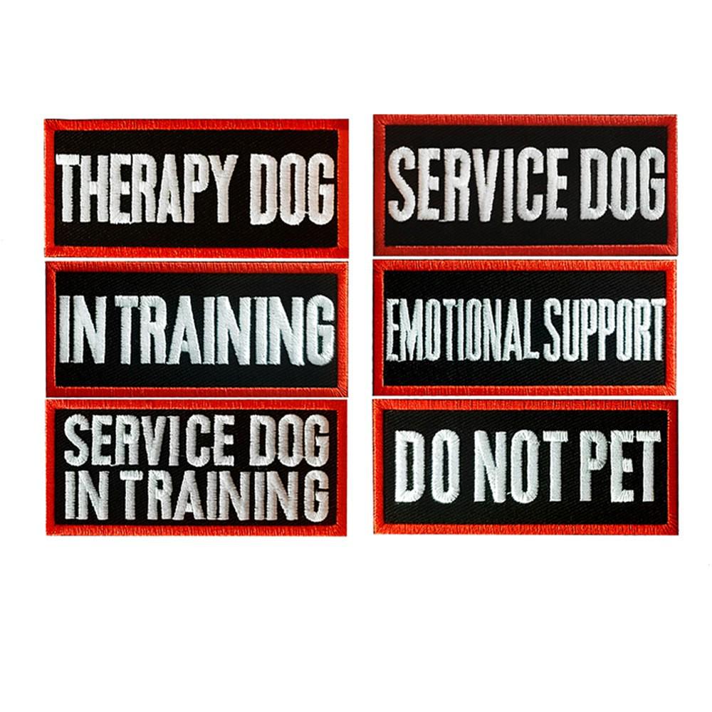 Taifeng 9x4cm Service Dog Harness Patch - Velcro Embroidered Cloth