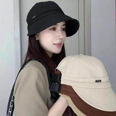 Women's Spring And Summer Sunscreen Fisherman's Hat Show Face Small Sun Hats Anti UV Sunshade For Outdoor Activities