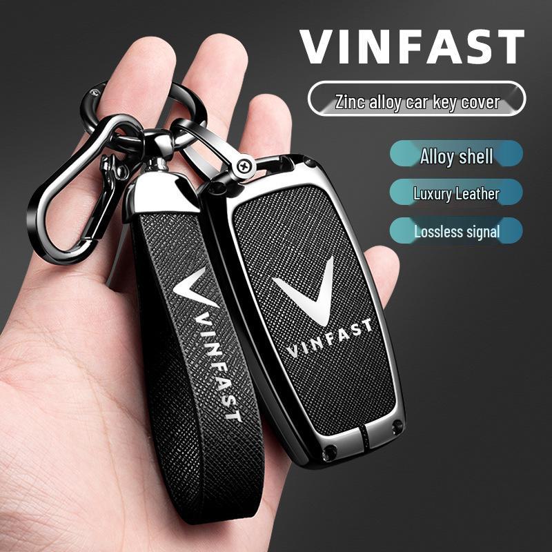 Vinfast Vietnam Car Key Case for Zhonghua V5/VF8 VF3/5/9 High-End Key Bag with Buckle for Men