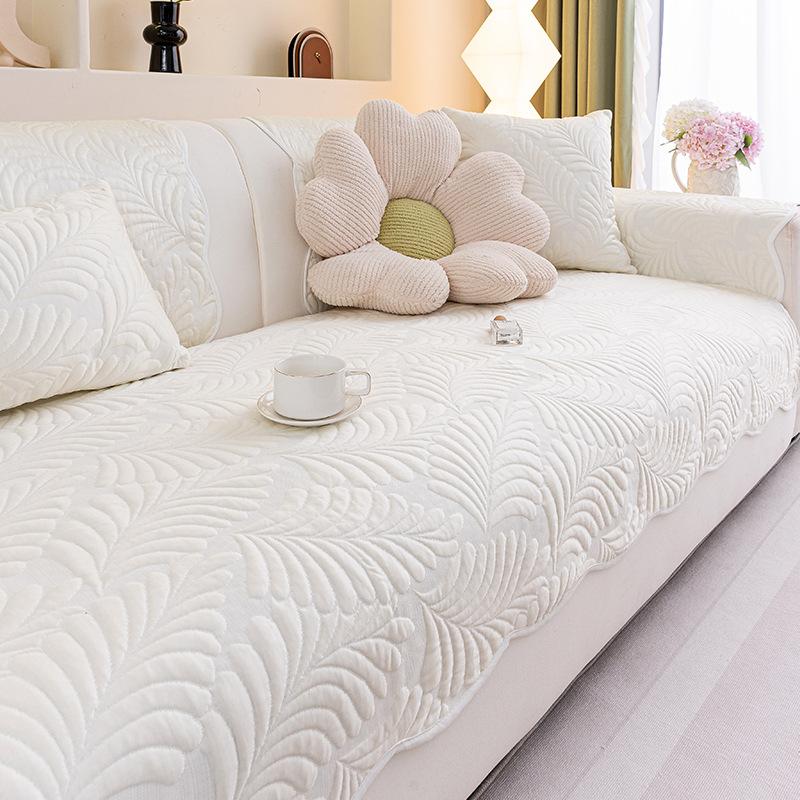 

Special-shaped irregular sofa cushion 2025 new summer cool feeling light luxury high feeling fixed non-slip sofa cover cloth towel 30 * 50Cm waist pillowcase
