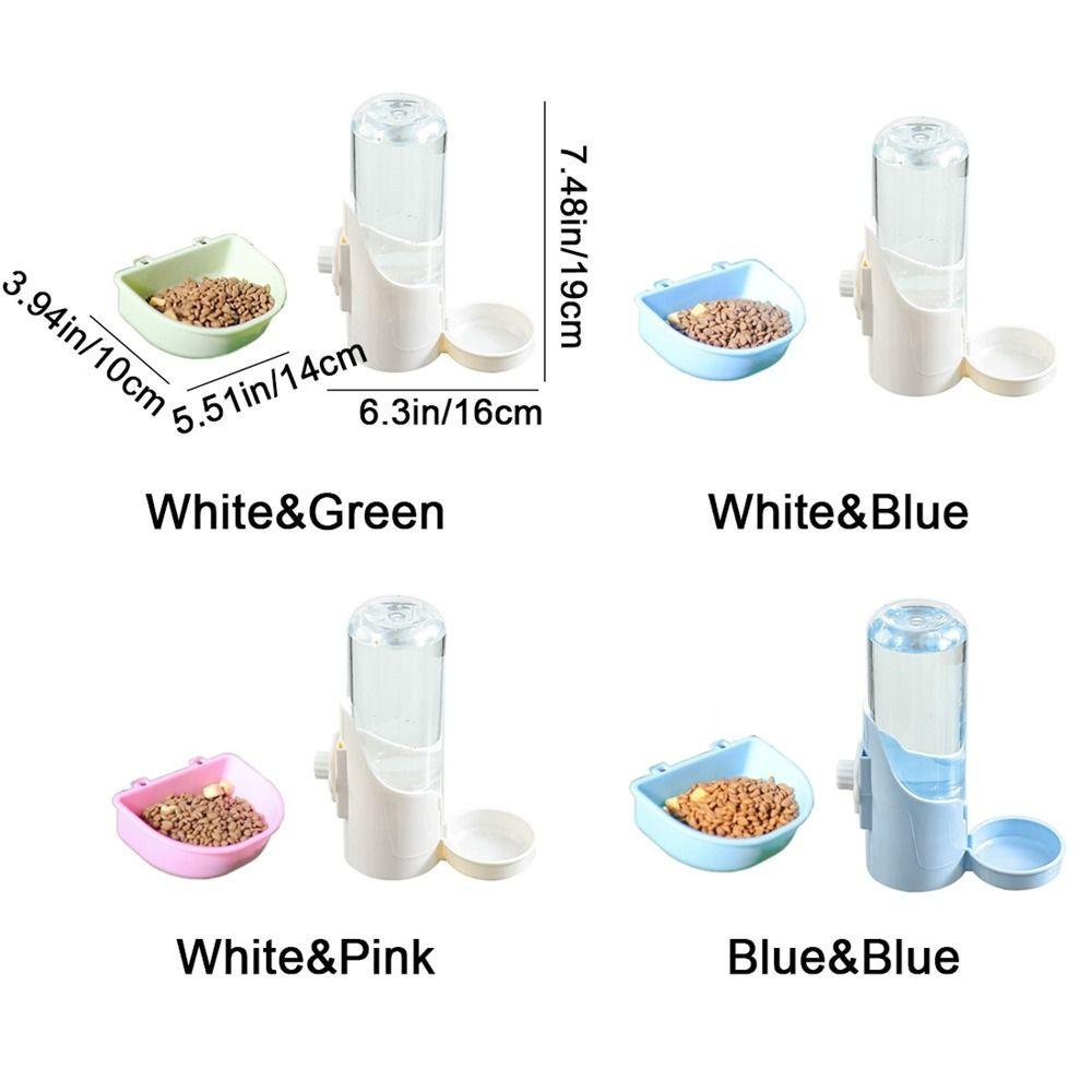 Plastic Small Pet Food Feeder Hanging Removable Pet Drinking Fountain Feeder Washable Large Capacity Pet Bowl for Cats Dogs