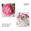 Artificial Ranunculus Flower Faux Silk Ranunculus Bouquet with 2 Heads Full Blooms And 1 Bud for Floral Arrangement Wedding Event Centerpiece