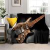 Elektrická kytara 3D Klasická kytara Deku, Měkká přehozová deka pro Domov Ložnici Postel Pohovku Piknik Cestování Kancelář Krycí deka Děti
