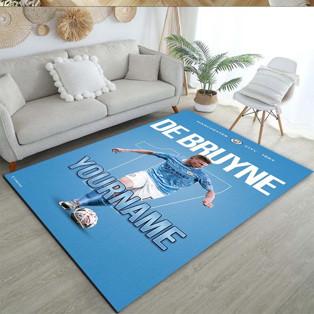 Manchester City Customized Name Area Rug Perfect for Entryway Hallway Decorate room Playrooms Anti-slip Rug Anime Office Decor Birthday/Christmas Gift