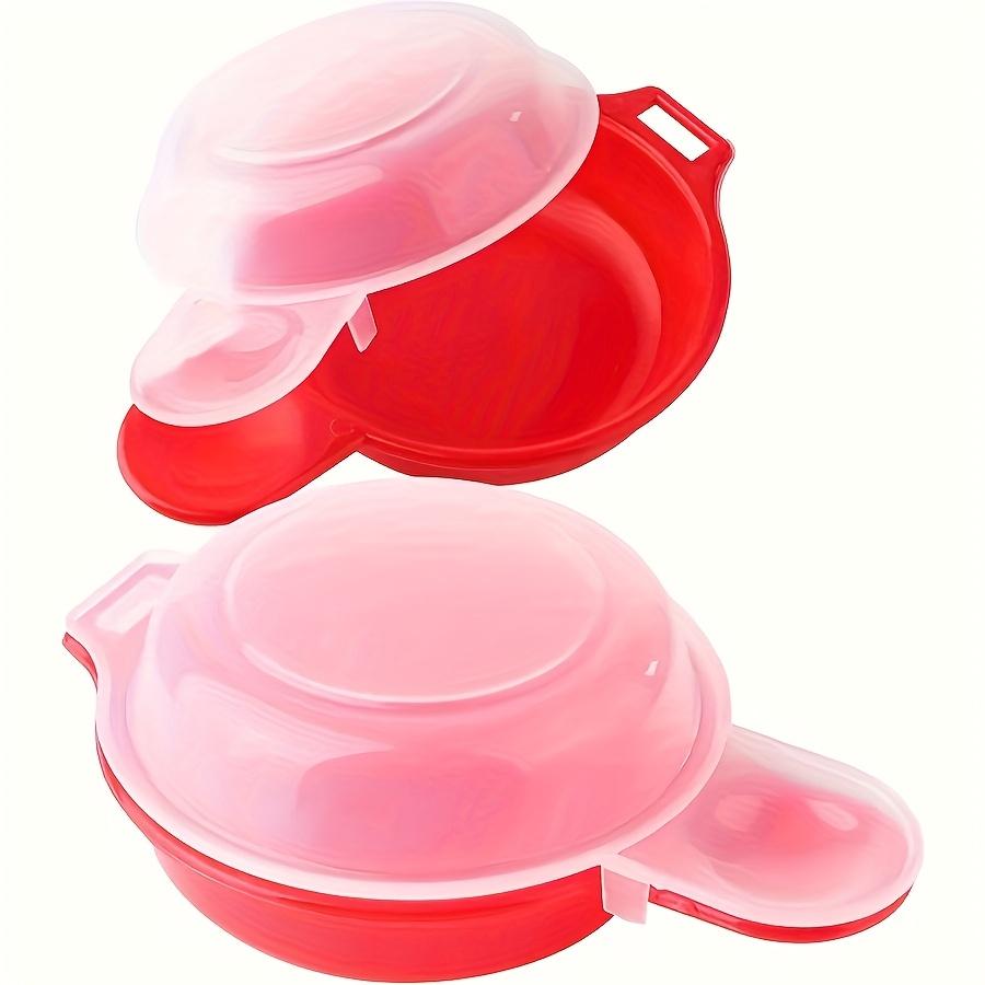 2PCS Microwave Eggs Cooker 1 Minute Fast Microwave Cheese Eggs Cooker Manual Burger Press Burger Making Tool Hamburger Pattie