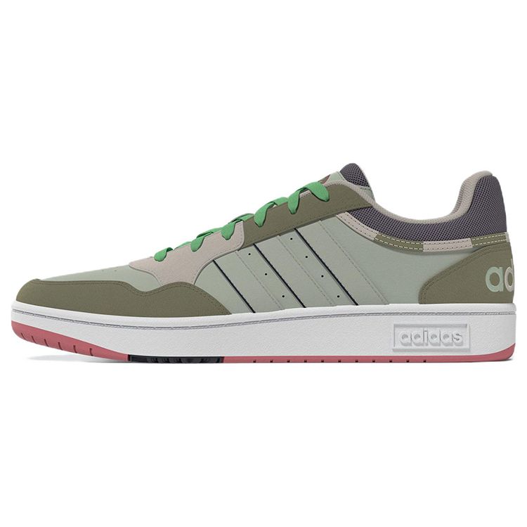 Adidas Neo Hoops 3.0 Durable Low-Top Sneakers Unisex Sneakers Light-Green GZ9476