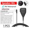 Handle Microphone Single PTT 2-Pin K-Type Walkie Talkie Speaker Compatible With Baofeng UV-32 UV-25 Quansheng Kenwood TYT Radio