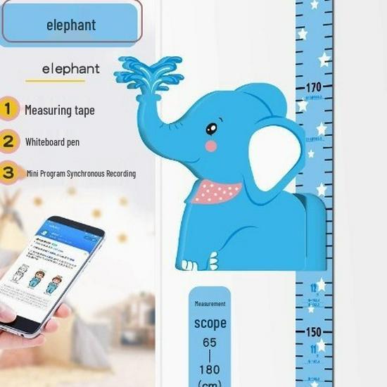 3D Children's Height Measurement Wall Sticker – Removable, Non-Damaging, Precise Ruler