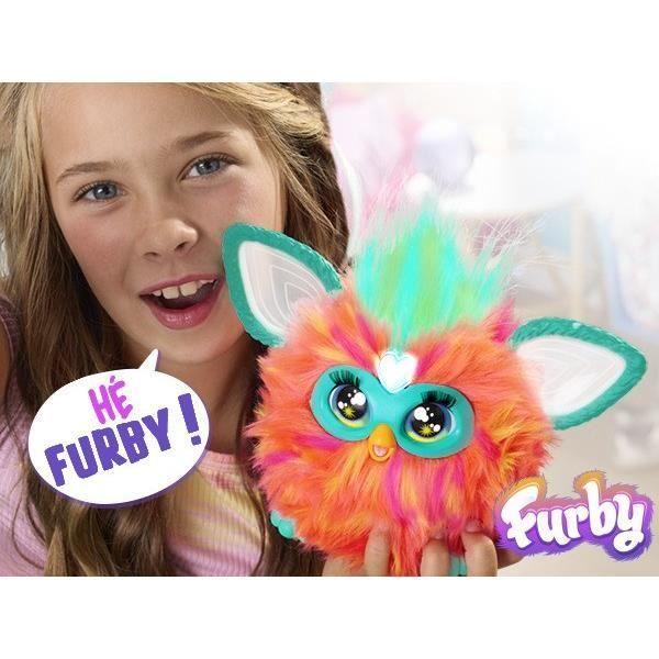 Furby corail, 15 accessoires, peluche interactive pour filles et garçons, animatronique activé par la voix, à partir de 6 ans