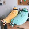 Giant Keep Fighting Banana Plush Pillow Cute Stuffed Banana Man Long Cushion With Shoes For Teens Adults Bedroom Sofa Decor Gift