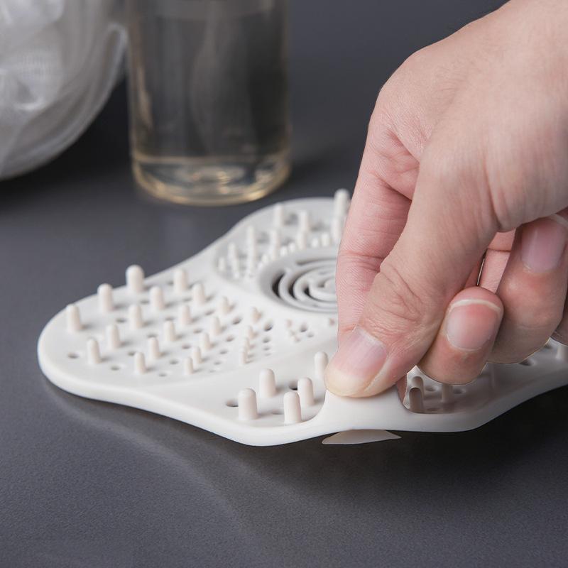 2/4pcs Silicone Kitchen Sink Strainer Floor Drain Anti-blocking Food Slag Hair Catchers for Bathroom Sewer Filter Mesh Bathtub