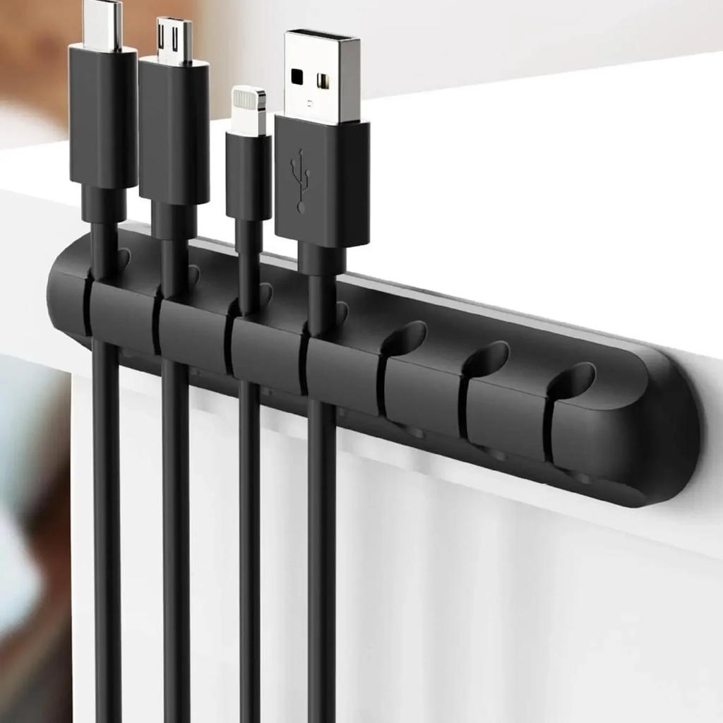 1 pc-Wire Manager USB Wire Management Clip, suitable for 3-pack cable clips in cars, homes, and offices