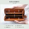 [Mura] Women's Long Wallet, Eco Leather, Round Zipper, Genuine Leather
