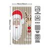 Tu Christmas Shower Curtain Merry Christmas Bathroom Decor Festive Holiday Backdrop Santa Claus Pattern Waterproof Home Decor Gi