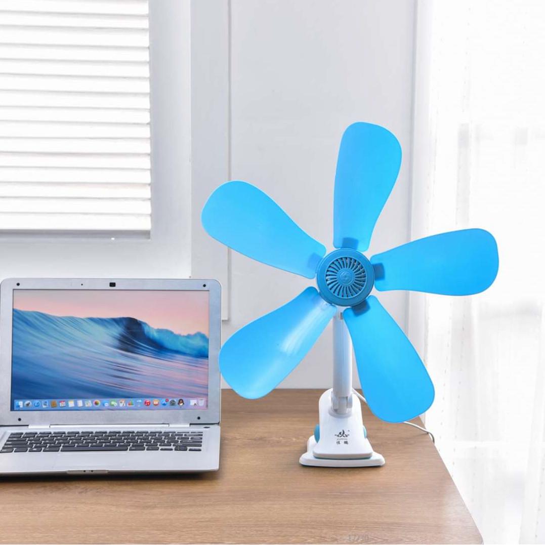 

Компактный настольный вентилятор-клипса Jiapeng - Энергосберегающий летний вентилятор для общежитий и офисов озеро синий