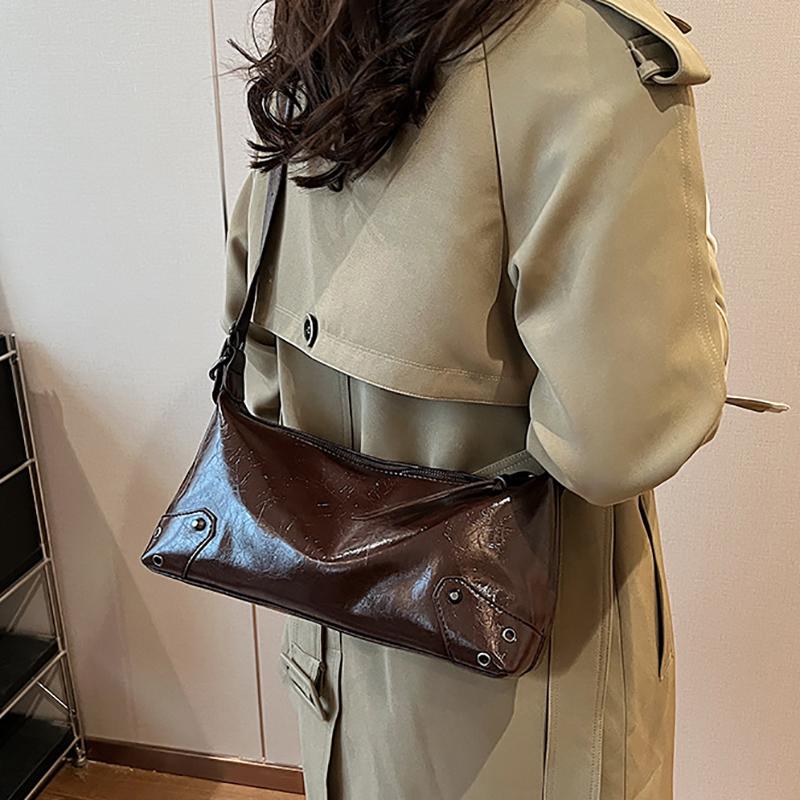 Geantă de damă versatilă, pătrată, din piele PU, feminină, cu un singur umăr, geantă crossbody, casual, retro, nouă