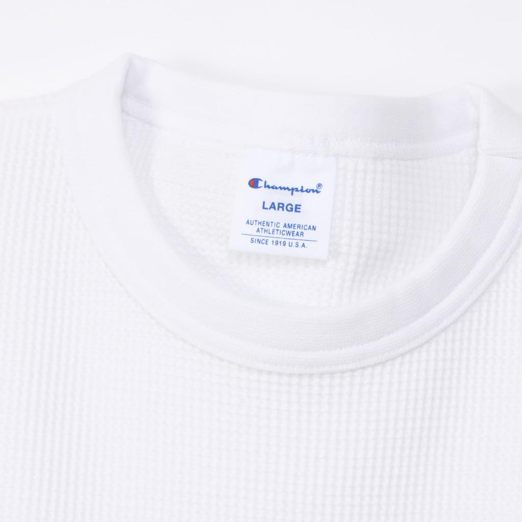 Champion Short Crew One Point Short Sleeve White T-Shirt, Sleeve, Neck, Logo, T-Shirt, Basic, C3-Z342, Men's,