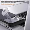 Leather & Aluminum Aromatherapy Phone Case for iPhone 15 Pro Max/iPhone 16