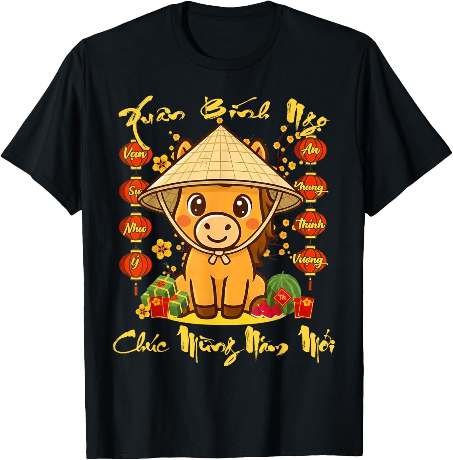 Vietnamese Lunar New Year - TET 2026 Year of The Horse T-Shirt XXL