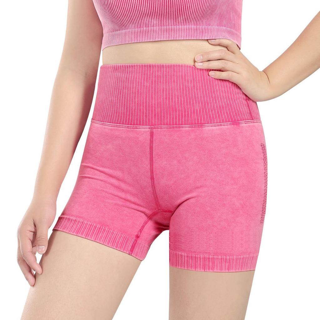 Dammode Högmidjade Sömlösa Fitnessshorts – Rumplyftande, Snabbtorkande Löpar- & Yogaaktivitetskläder