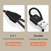 3.3 FT 2 In 1 USB-C Splitter Cable - USB A To Type C Charging Cord (Black)