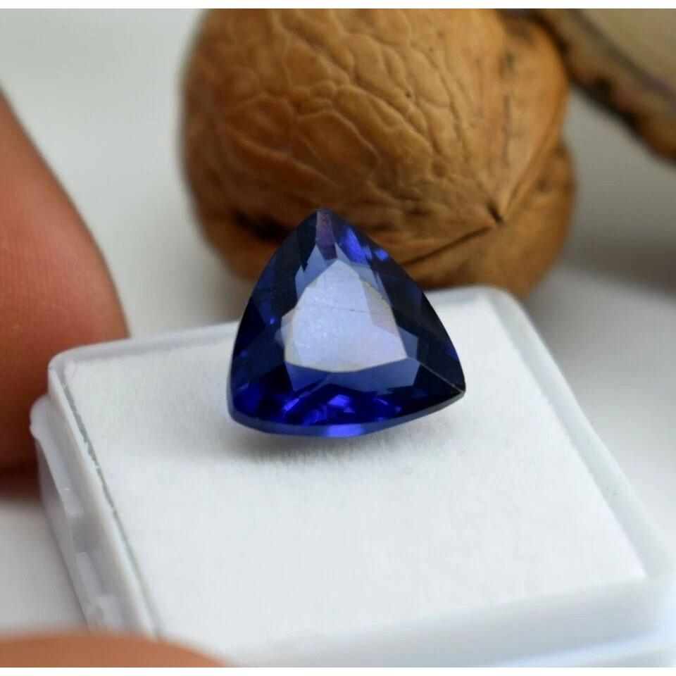 Flawless Tanzanite Blue Natural Trillion 9.50 Ct Certified Loose Gemstone