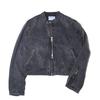BeatStreet Washed Vintage Denim Jacket Men's Spring Autumn High Collar Design Casual Loose Fit Outerwear Top Street Style