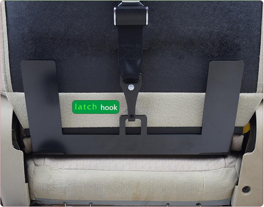 Universal ISOFIX Mount Base SUV Car Safety Seat Belt Bracket Latch 5mm Steel 1x