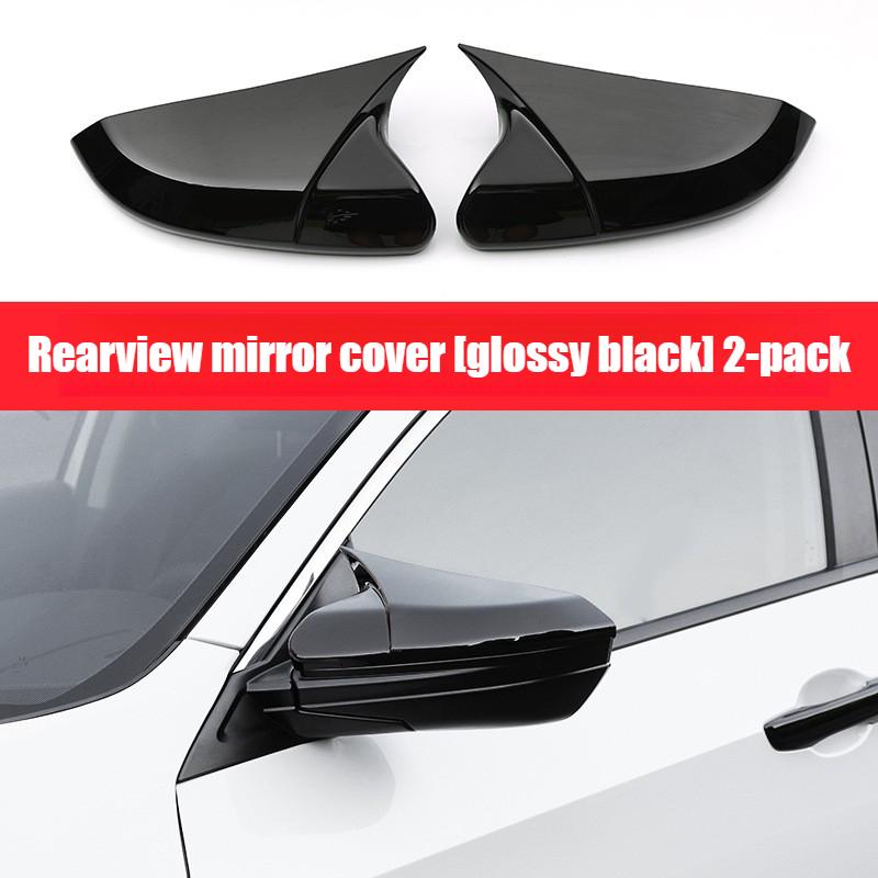 Rearview Side Mirror Cover Wing Cap Exterior Door Rear View Case Trim Carbon Fiber For Civic 10th 2016 2017 2018 2019 2020