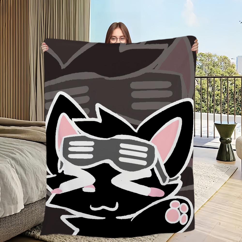 

Милый Бойкиссер Глупый Кот Одеяло Мягкое Удобное Плюшевое для Сна Подходит Для Гостиной Офиса Спальни Дня Рождения Дома Детский Подарок 30x40in