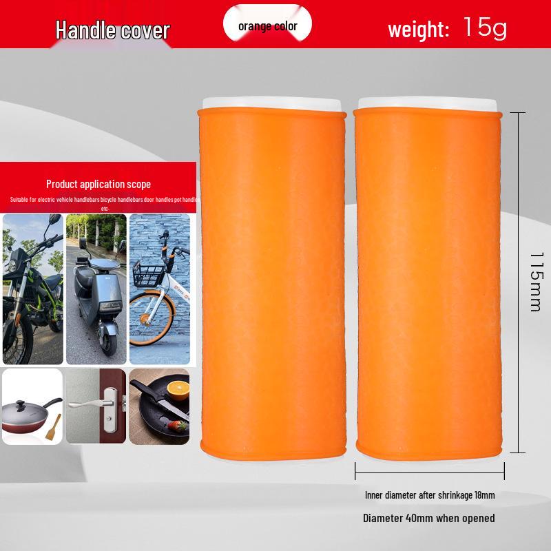 Universal Non-Slip Silicone Handlebar Grips for E-Scooters: Quick Install, Self-Suction, Shock-Absorbent, Wear-Resistant, Various Colors.