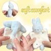 Korean Cute Fluffy Plush 3D Cartoon Elephant Rabbbit Kawaii Animal Easter Bunny Rabbit Toy Model Gift Home Decoration