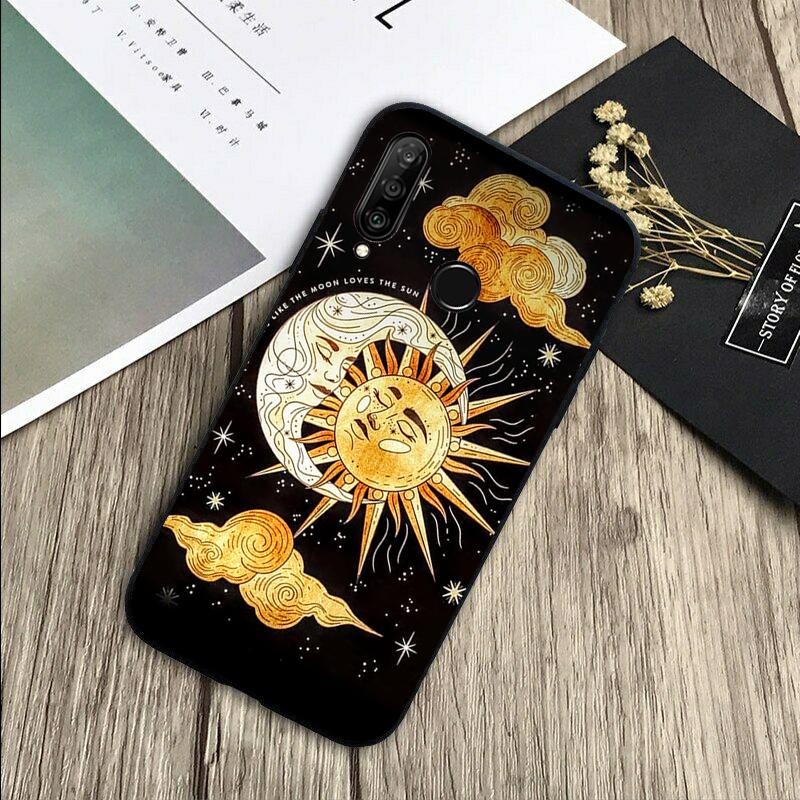 

Sun Moon Face For Huawei Nova 8i 11i 12i 12s 9 10 SE Y60 Y70 Y90 Y72 Y73 Y61 Y91 P60 Pro P30 P40 Lite Case Huawei Nova 10