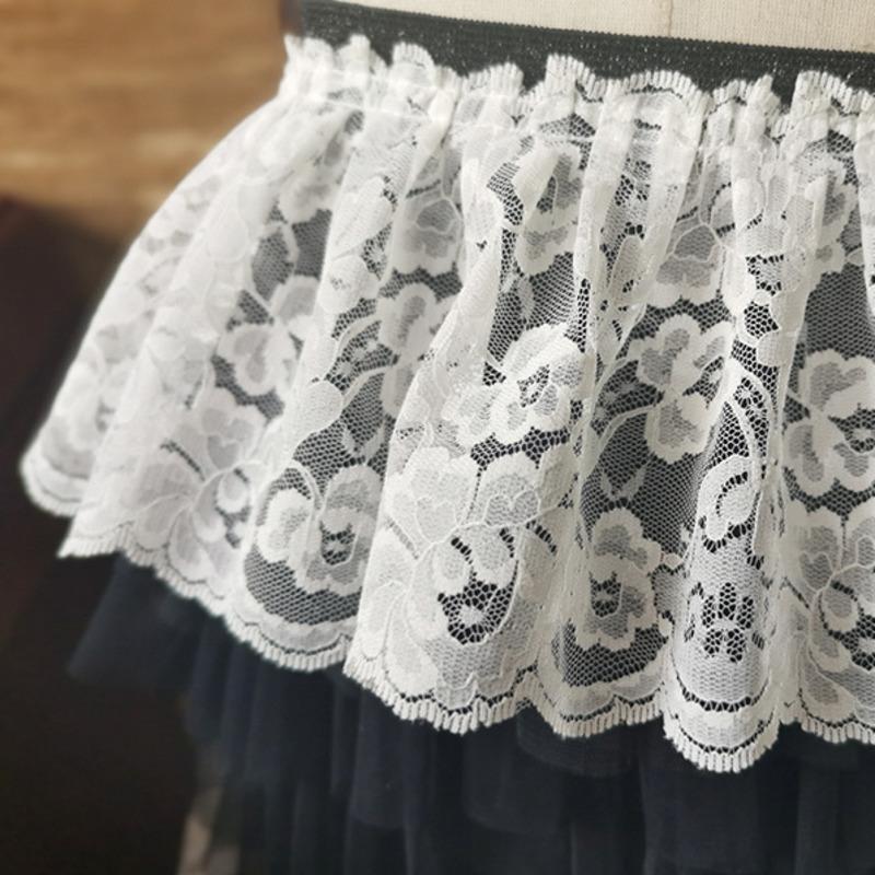Mesh Jacquard Pleated Widened Tulle Lace DIY Clothes Skirt Neckline Cuffs Lengthened Hem Sofa Curtain Apron Sewing Material Trim