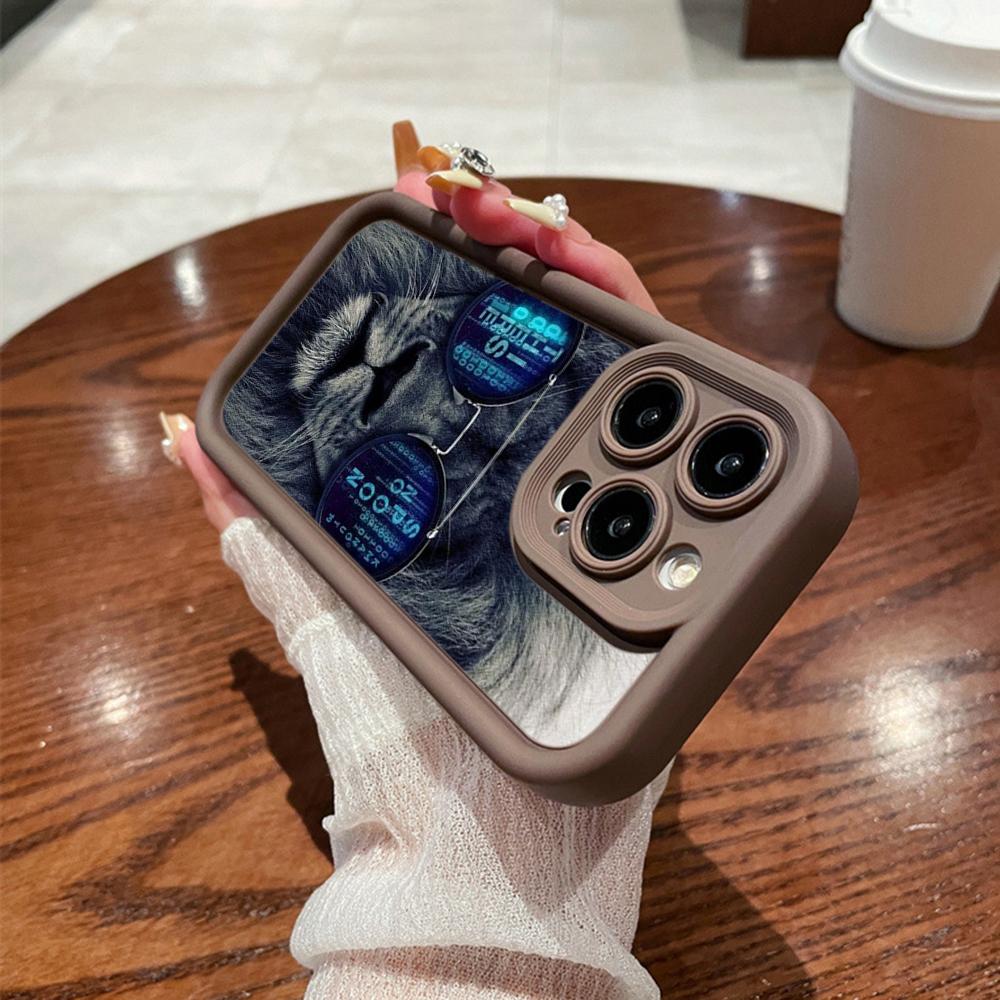 Ae86 Lion Black Design Art Ochronne Etui na Telefony Samsung S24 S23 S22 Ultra A15 A14 S21 FE A54 A12 A25 A35 A53 Angel Eyes TPU Tylna Obudowa