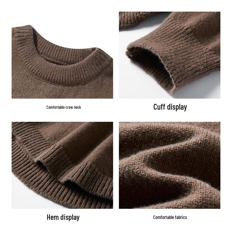 ROMON Men's Basic Pullover Knit Sweater