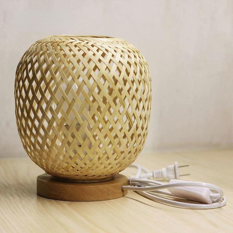 LED Bamboo Lamp Plug LED Table Lamp Night Light Bedside Lamp Desktop Light Bedroom Decor Lighting Creative Gift