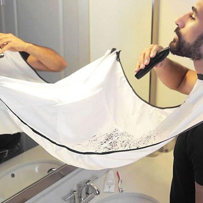 Shaving & Hair Cutting Bib Apron with Suction Cups