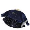 Final Sale: Autumn Girls' Bow Sweater Cardigan with Corduroy Skirt Pants - No Returns or Exchanges