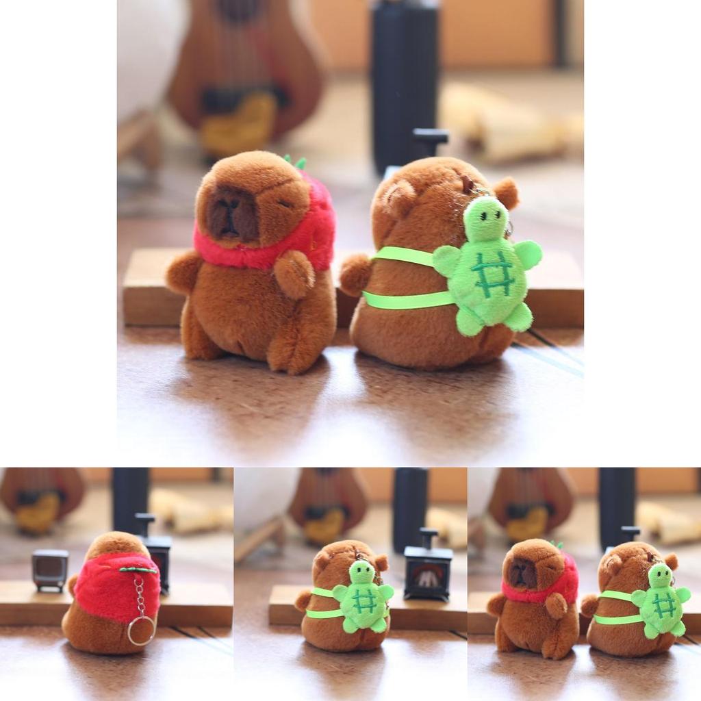 Soft Capybara Plush Keychain Stuffed Animal With Pp Cotton For Kids Gift