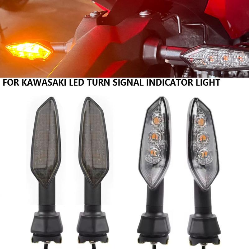 For KAWASAKI Z125 Z300 Z400 Z650 Z750 Z800 Z900 Z1000 Z VERSYS 300 1000 Flashing LED Motorcycle Blinker Lamp Turn Signal Light
