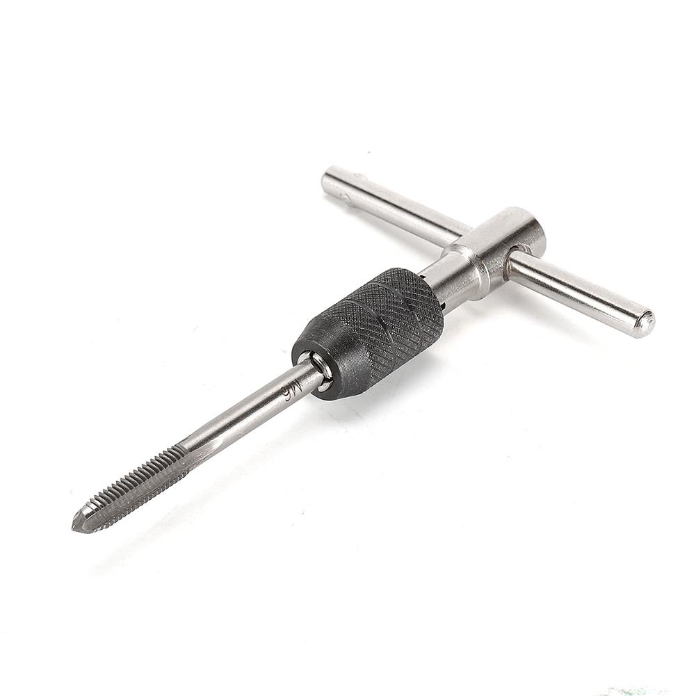 6PCS/Set Tap Drill Wrench Metric Screw Taps Ratchet Tap Wrench Tapping