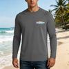 Herren Langarm Outdoor Hemd UPF50 Plus Sonnenschutz Atmungsaktiv Leicht Lockerer Schnitt Schnelltrocknend Sommer Freizeit Oberteil